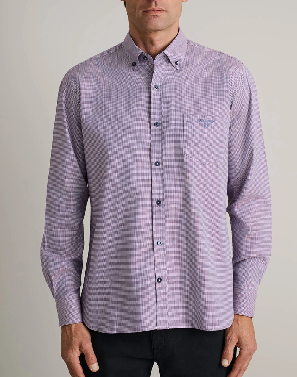 NAVY&GREEN CAMASA COMFORT FIT