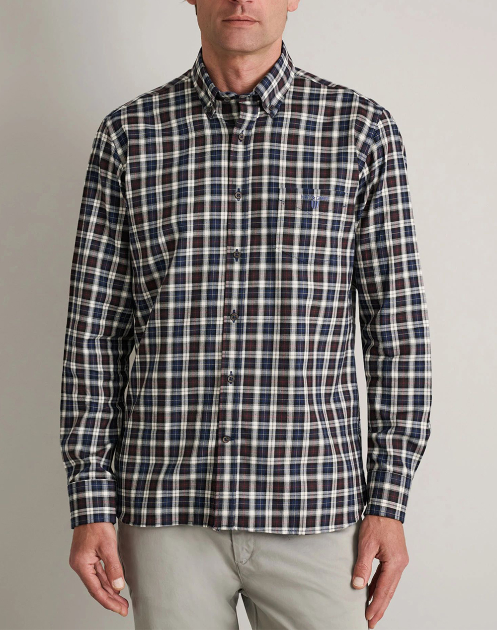 NAVY&GREEN CAMASA COMFORT FIT