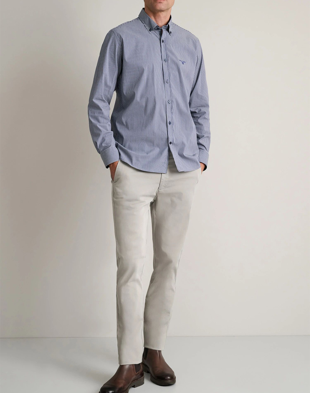 NAVY&GREEN CAMASA COMFORT FIT