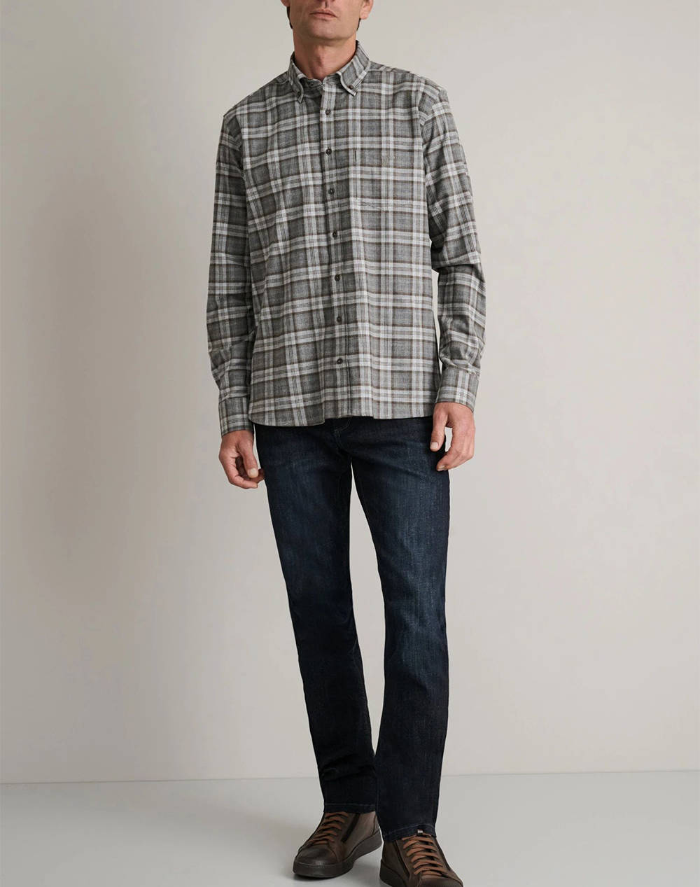 NAVY&GREEN CAMASA COMFORT FIT