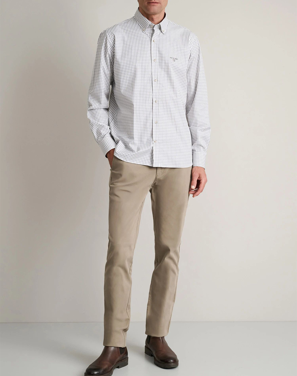 NAVY&GREEN CAMASA COMFORT FIT