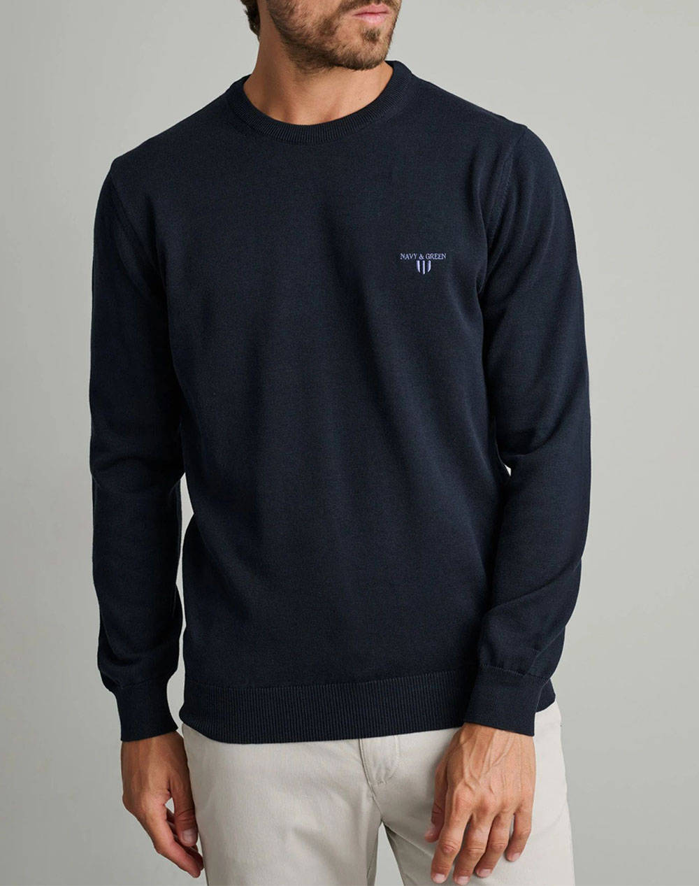 NAVY&GREEN BLUZA TRICOTATA