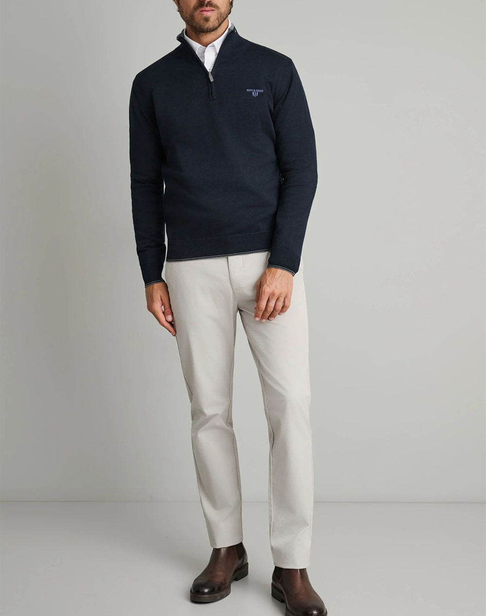 NAVY&GREEN BLUZA TRICOTATA