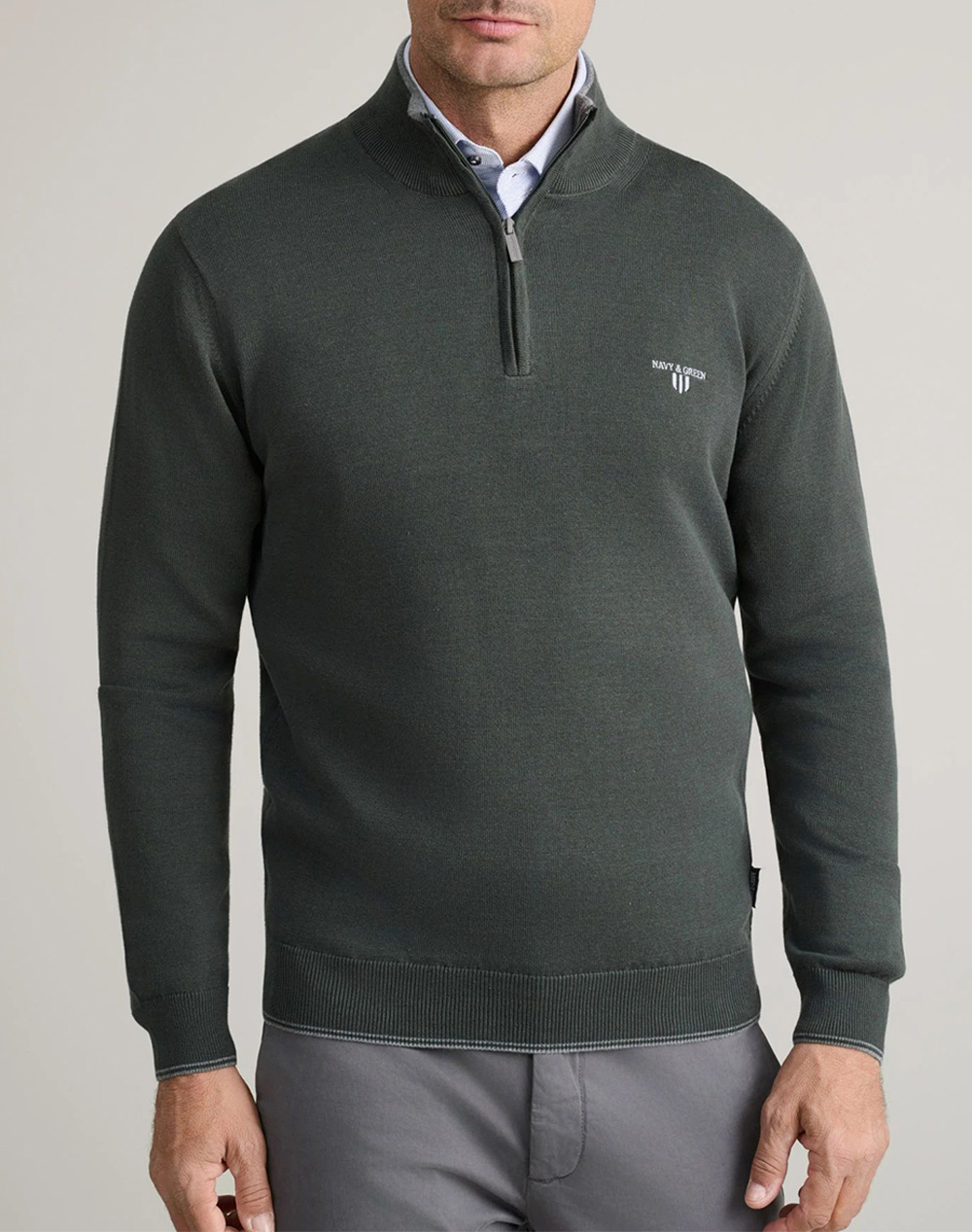 NAVY&GREEN BLUZA TRICOTATA