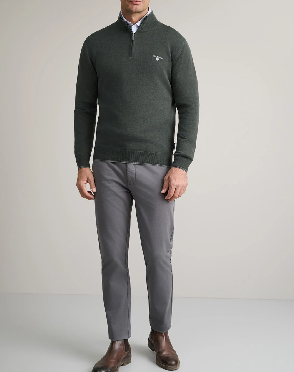 NAVY&GREEN BLUZA TRICOTATA