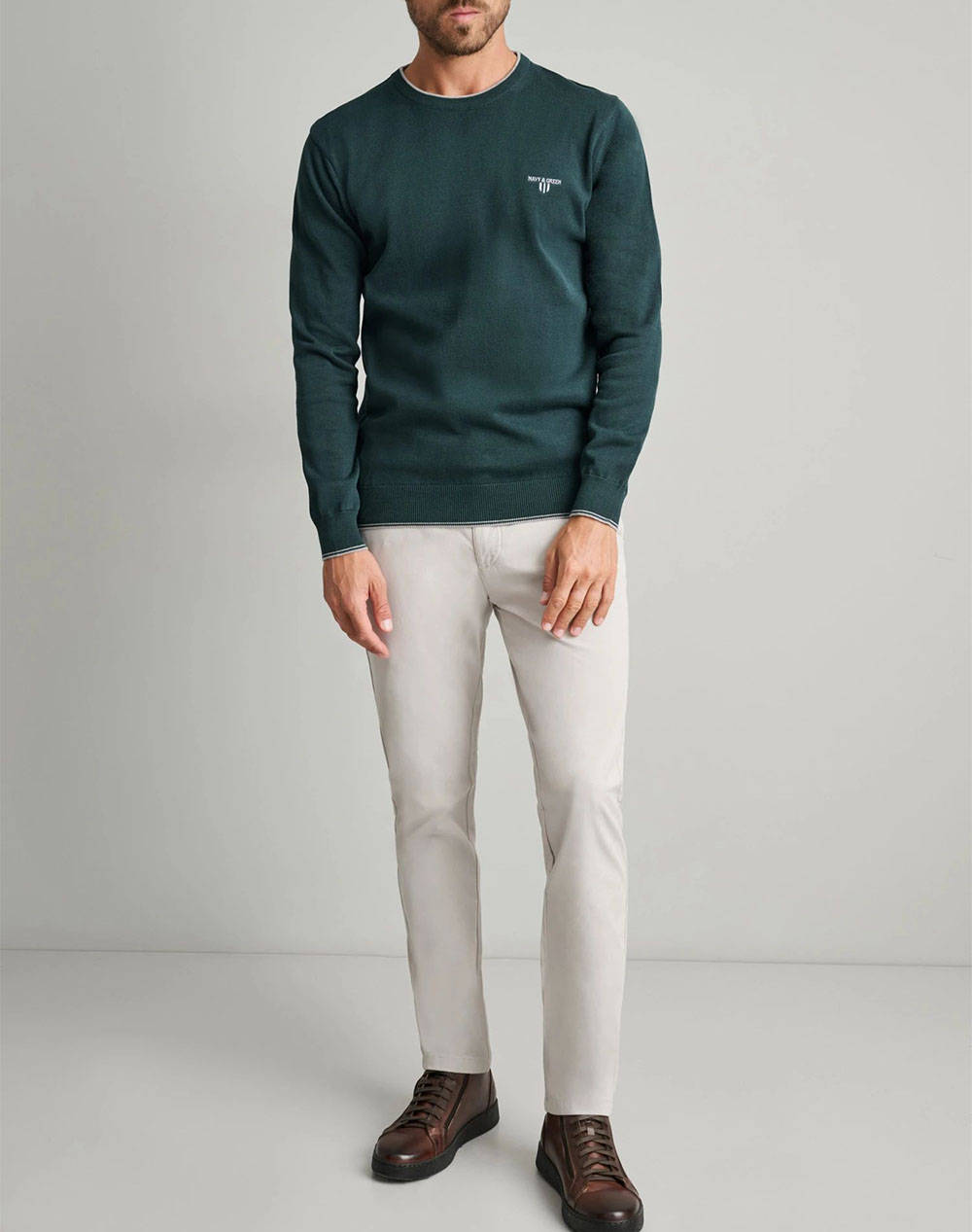 NAVY&GREEN BLUZA TRICOTATA
