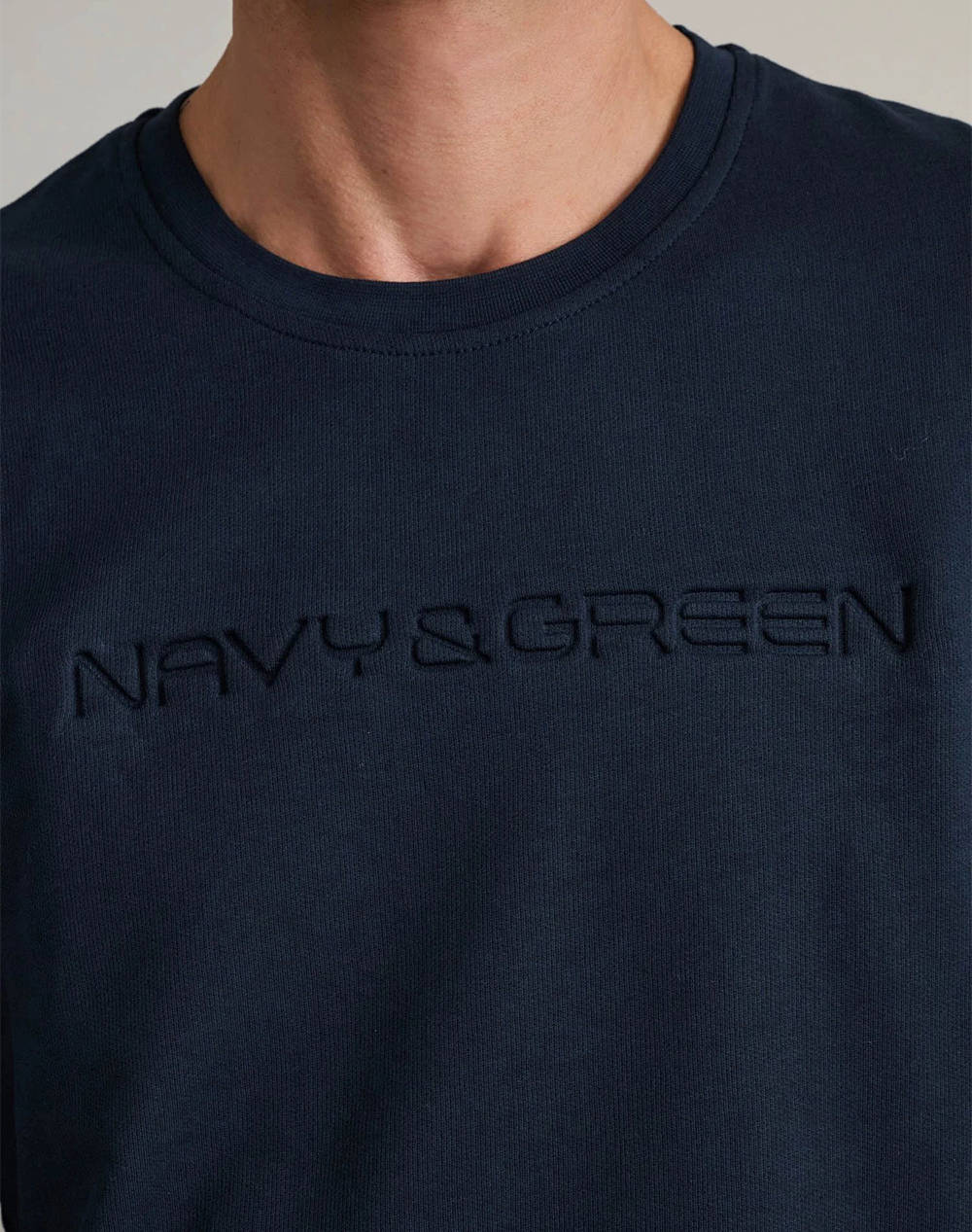 NAVY&GREEN BLUZA DECOLTEU M/M