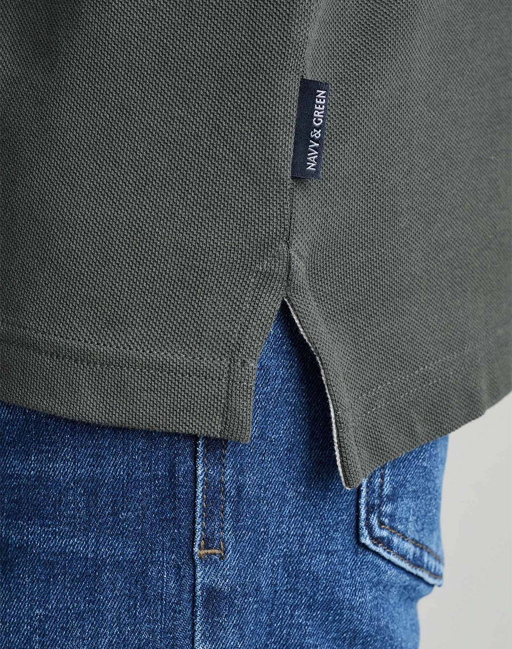 NAVY&GREEN POLO BLUZA