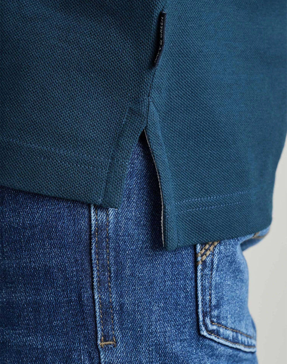 NAVY&GREEN POLO BLUZA