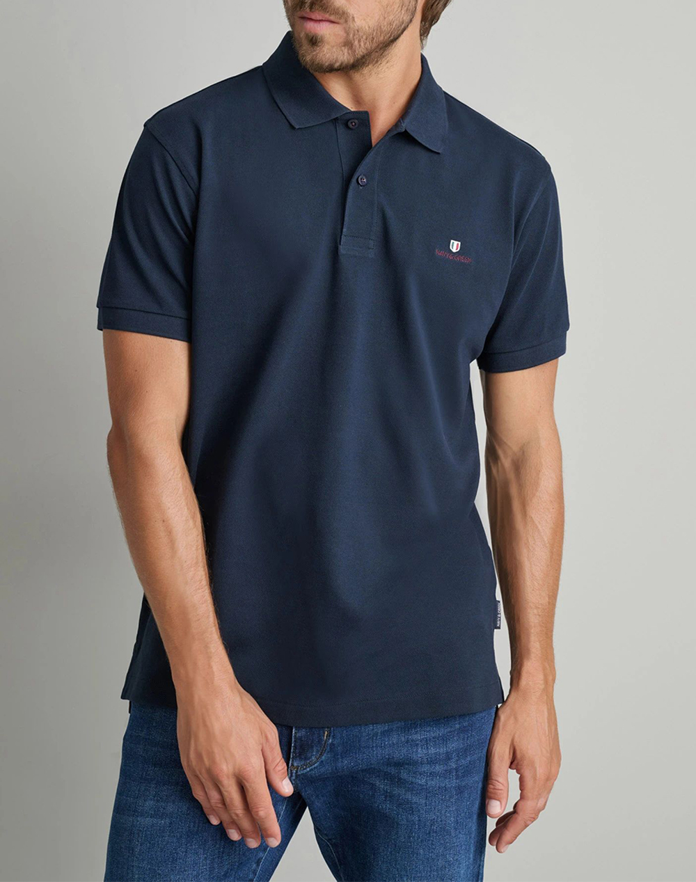 NAVY&GREEN POLO BLUZA