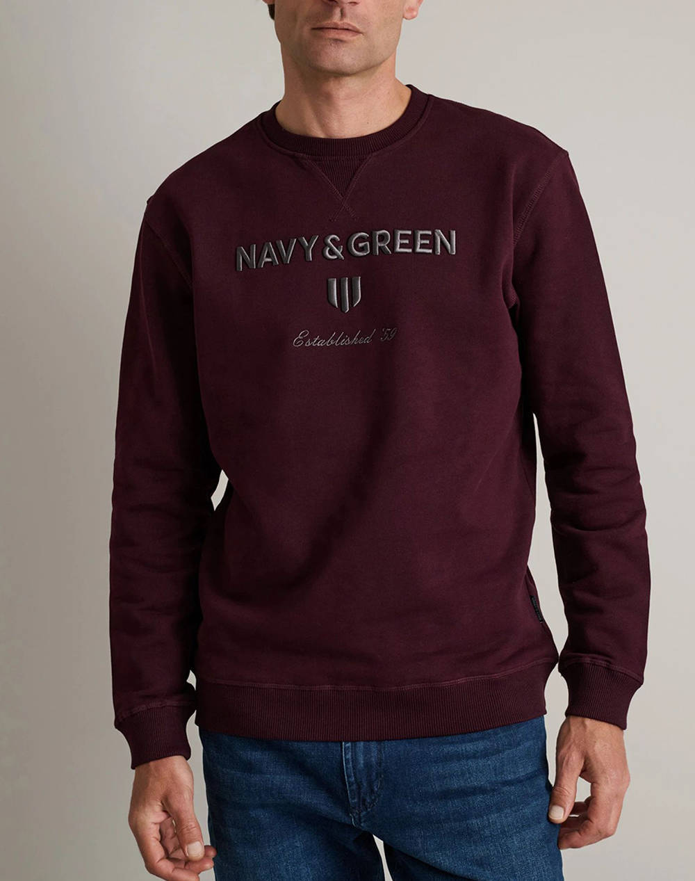 NAVY&GREEN BLUZA HANORAC DECOLTEU M/M