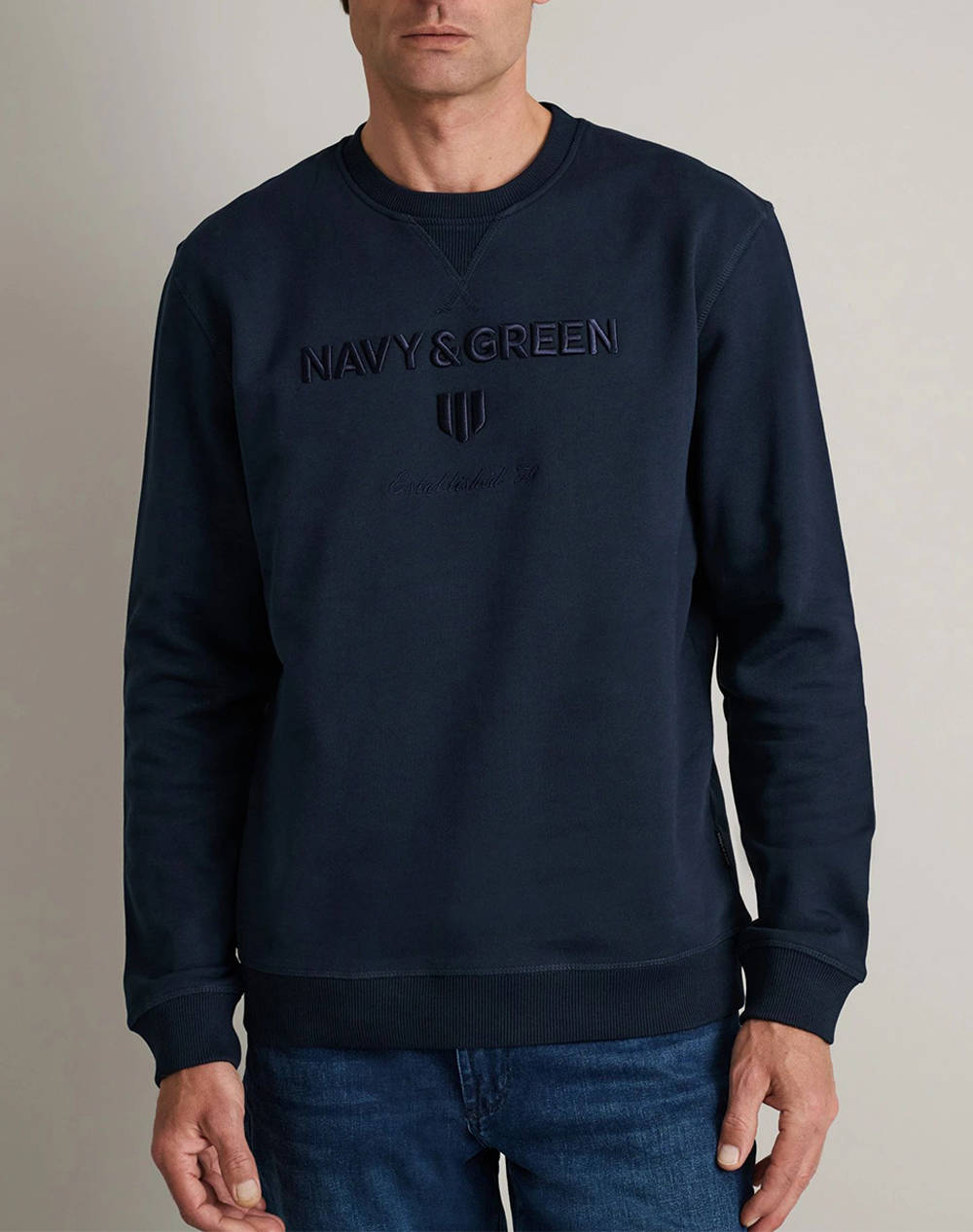 NAVY&GREEN BLUZA HANORAC DECOLTEU M/M