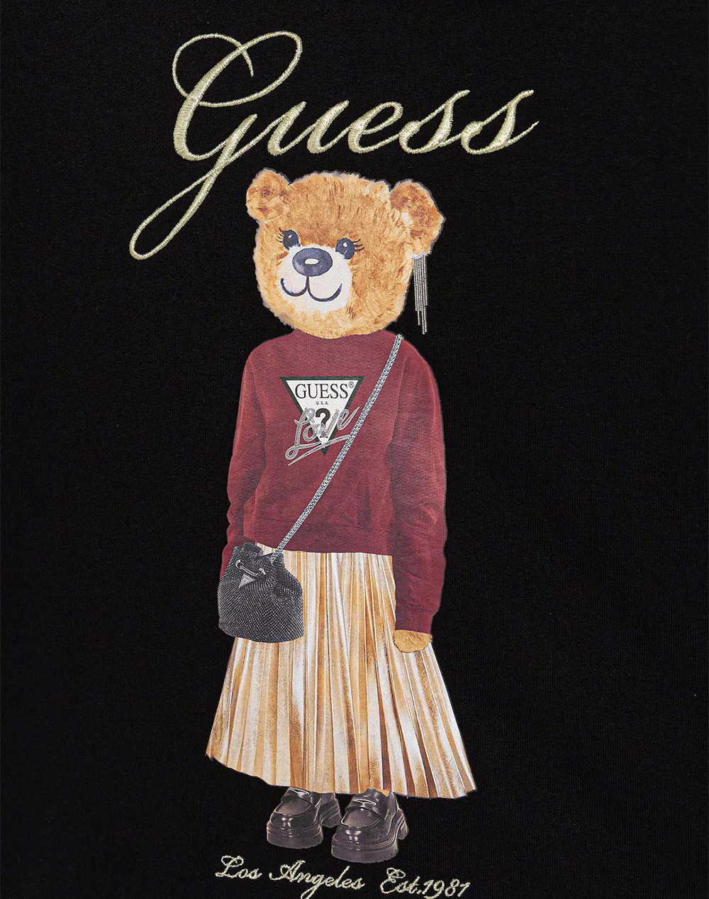 GUESS OVERSIZE LS ACTIVE TOP W/HOOD HANORAC DE COPII GIRL