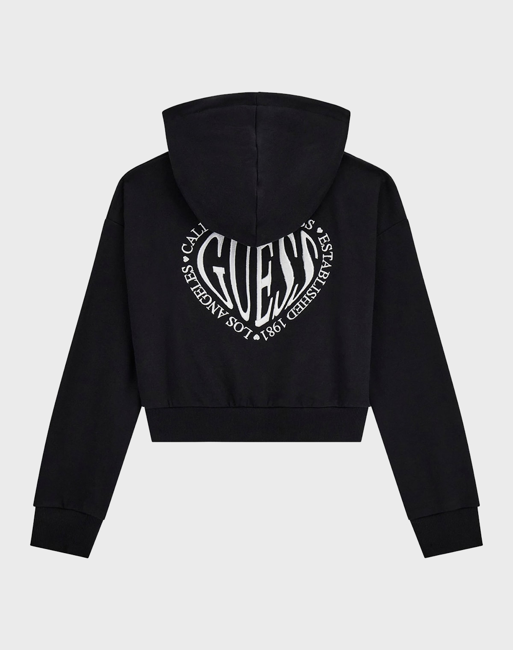 GUESS HOODED LS ACTIVE TOP W/ZIP FLEECE COPII GIRL