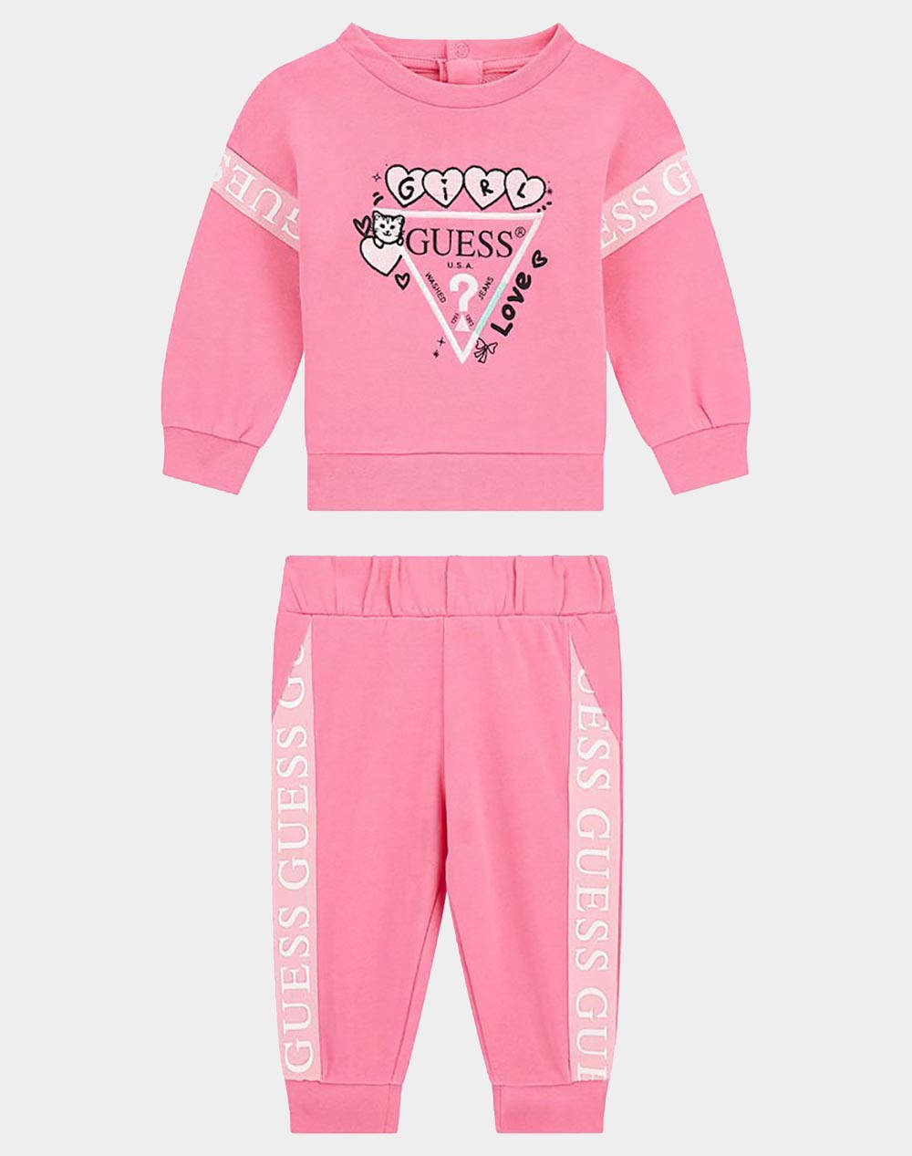 GUESS SET LS ACTIVE TOP+ACTIVE PANTS SET DE COPII GIRL
