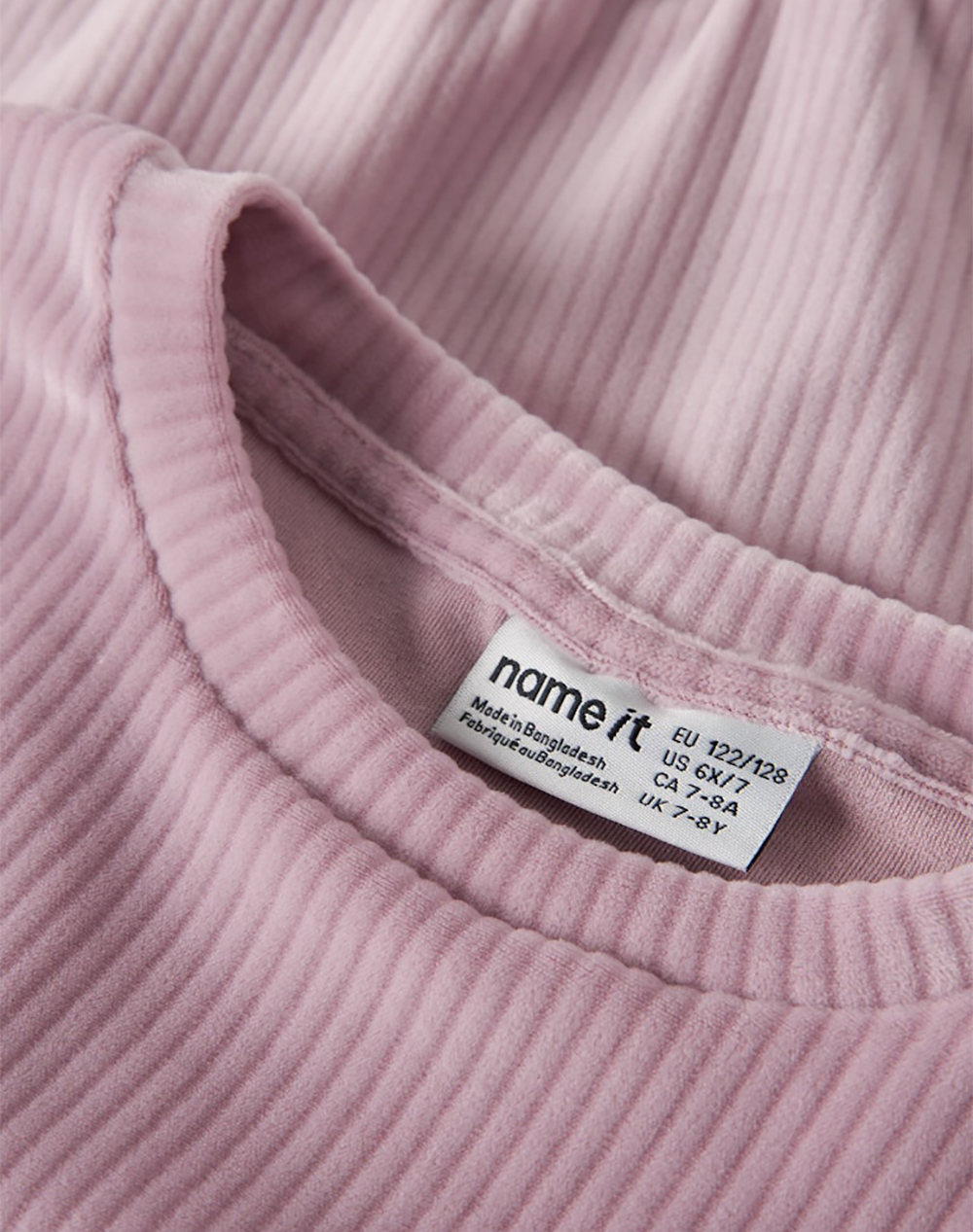 NAME IT NKFVELOA LS VELVET SHORT TOP