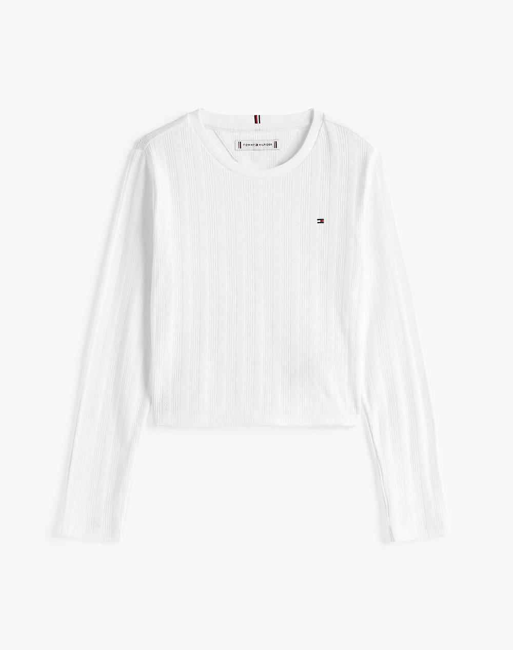 TOMMY HILFIGER POINTELLE TOP LS