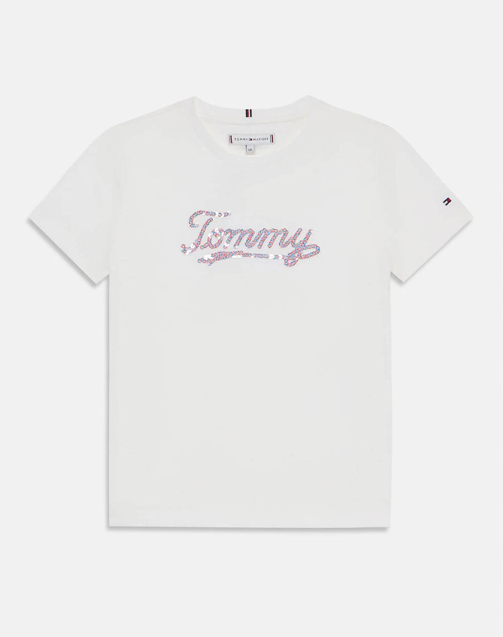 TOMMY HILFIGER TOMMY SCRIPT SEQUINS TEE SS