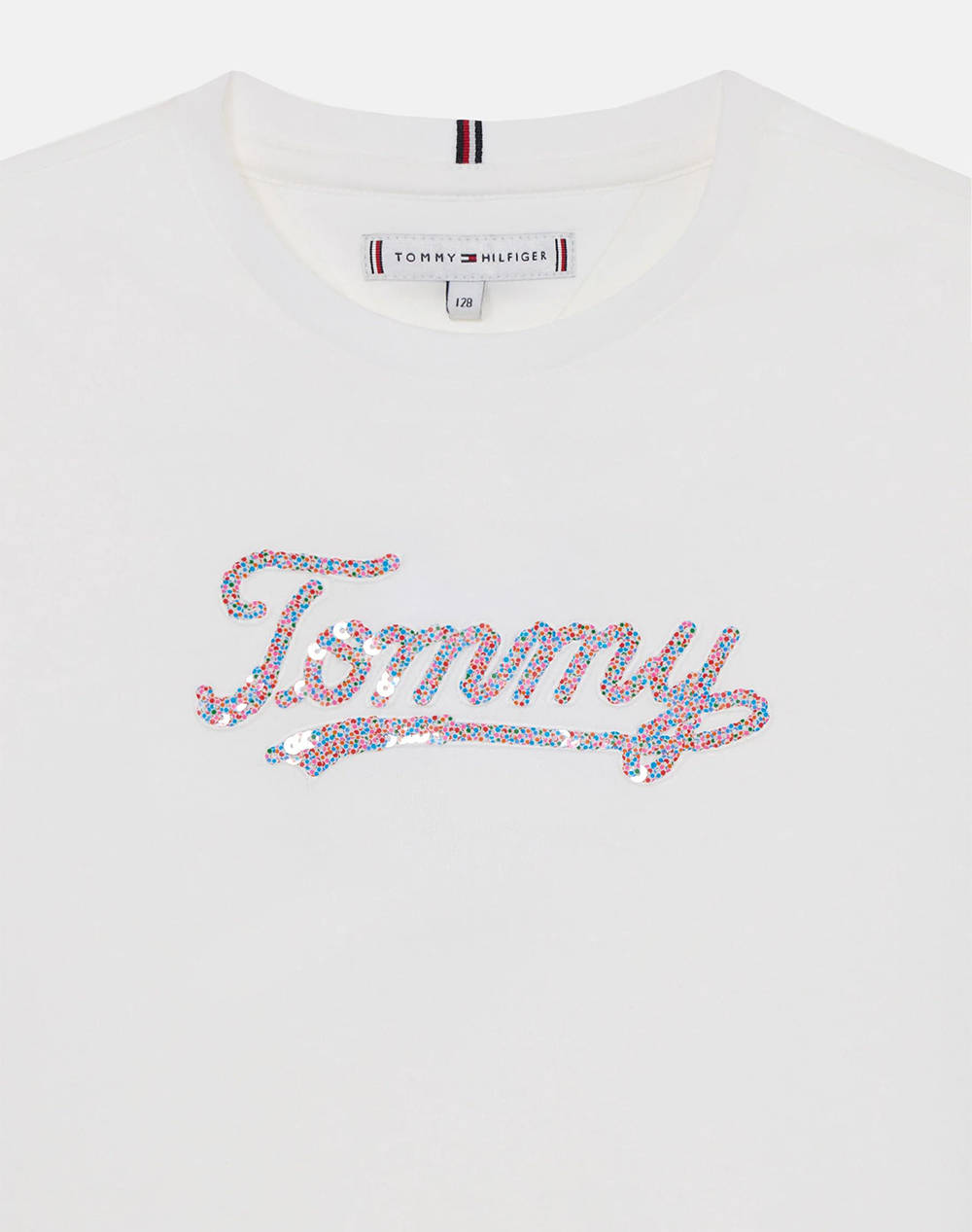TOMMY HILFIGER TOMMY SCRIPT SEQUINS TEE SS