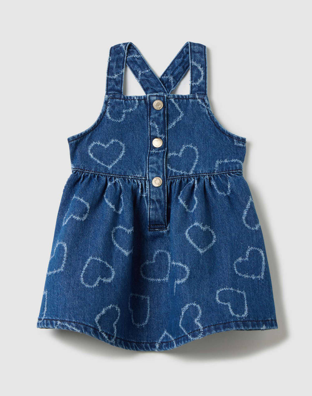 OVS SALOPETTE DENIM W/HEARTS