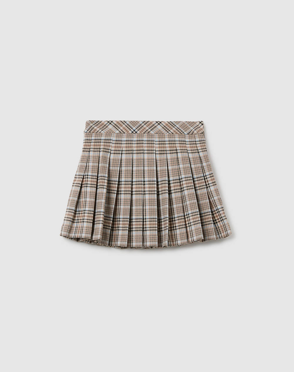 OVS CHECK SKIRT W/PLEATS