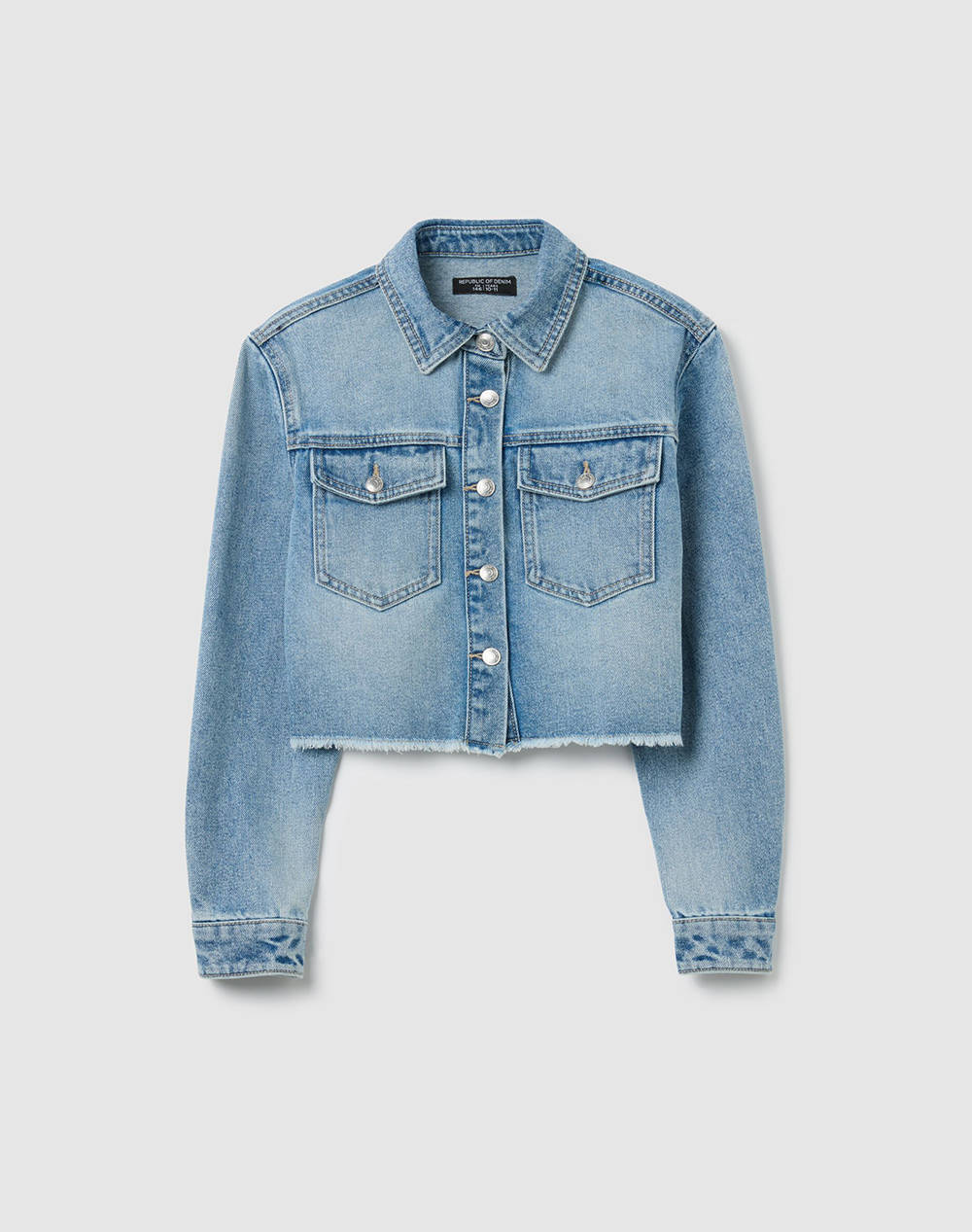 OVS DENIM SHIRT W/FRINGES