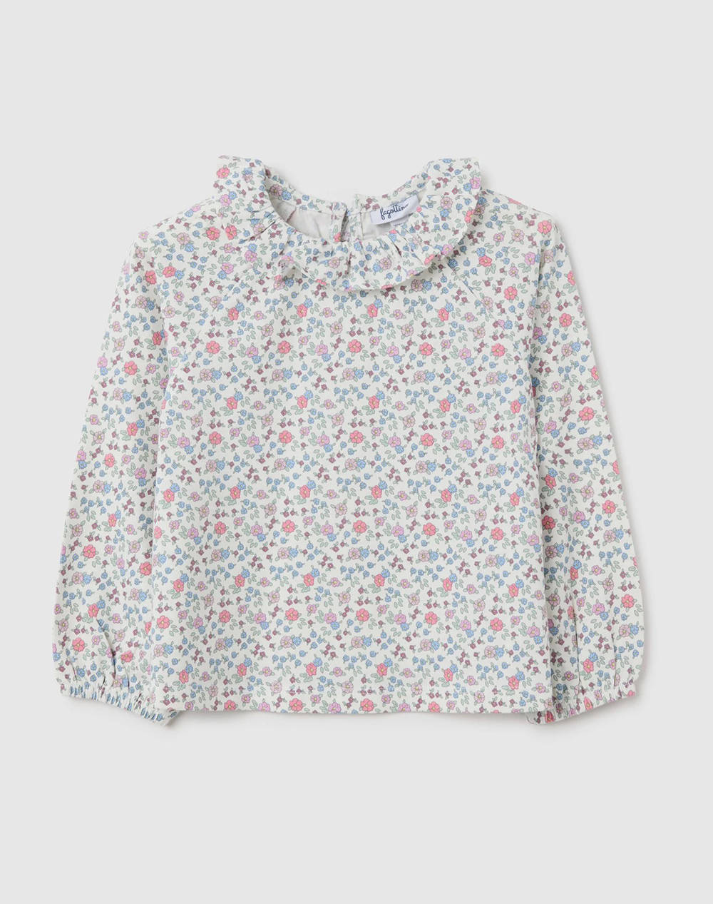 OVS T-SHIRT L/S AOP W/RUFFLE