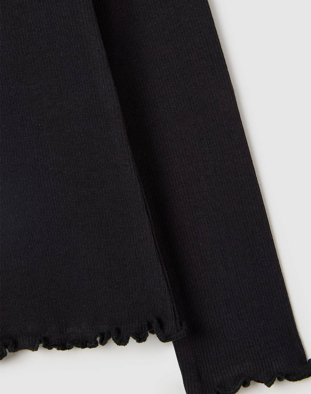 OVS TSH LS RIB SOLID