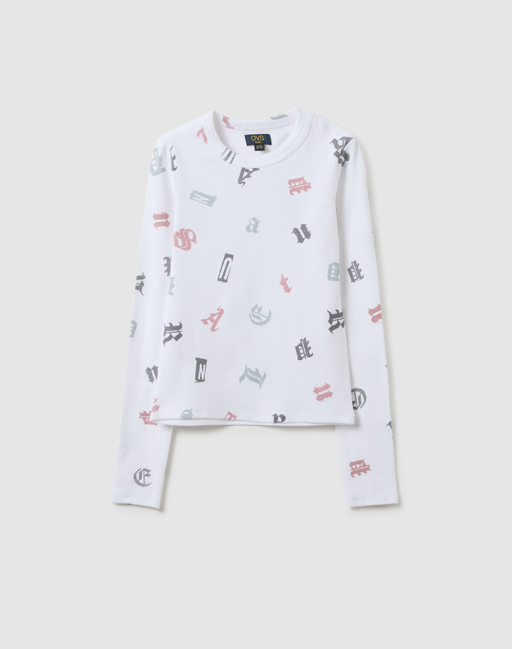 OVS T-SHIRT L/S AOP 2/3 COL.