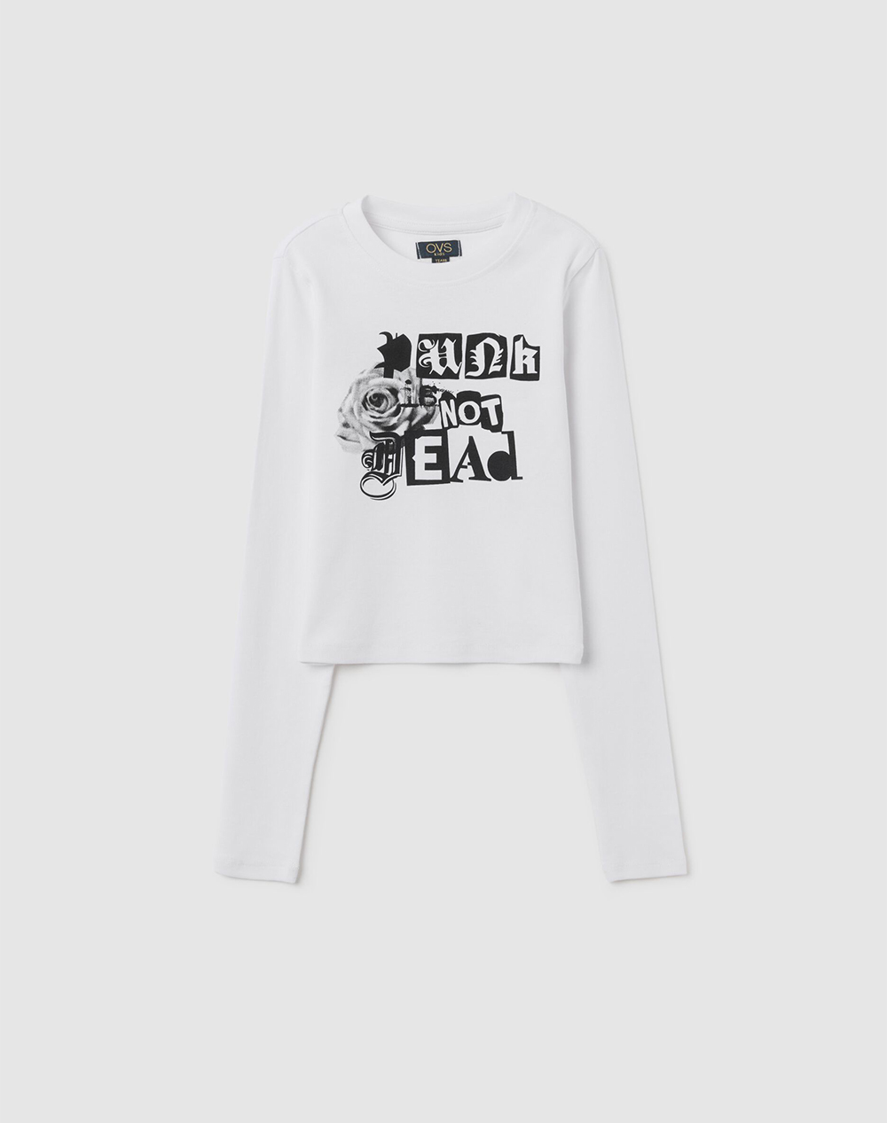 OVS T-SHIRT L/S PRINT 1 COL.