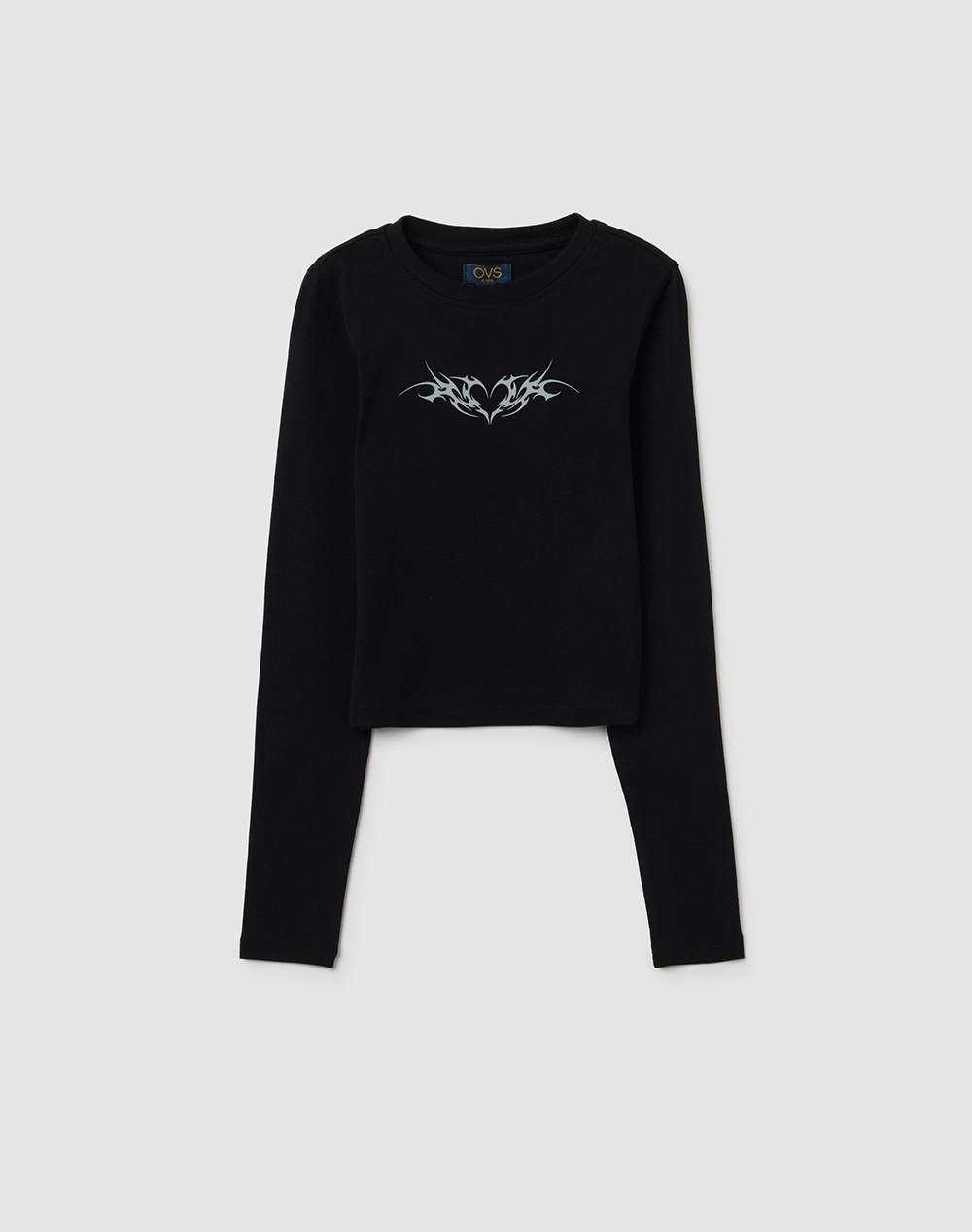 OVS T-SHIRT L/S PRINT 1 COL.