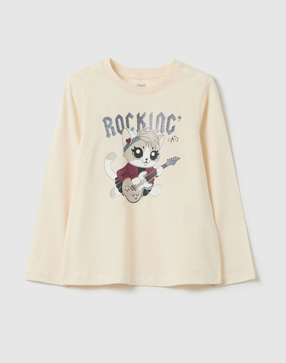 OVS TSH LS PRINT 4-5COLGLIT