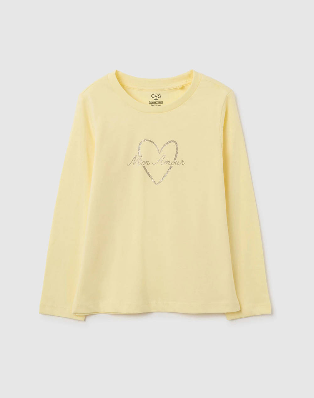 OVS TSH LS PR 1COL GLITTER