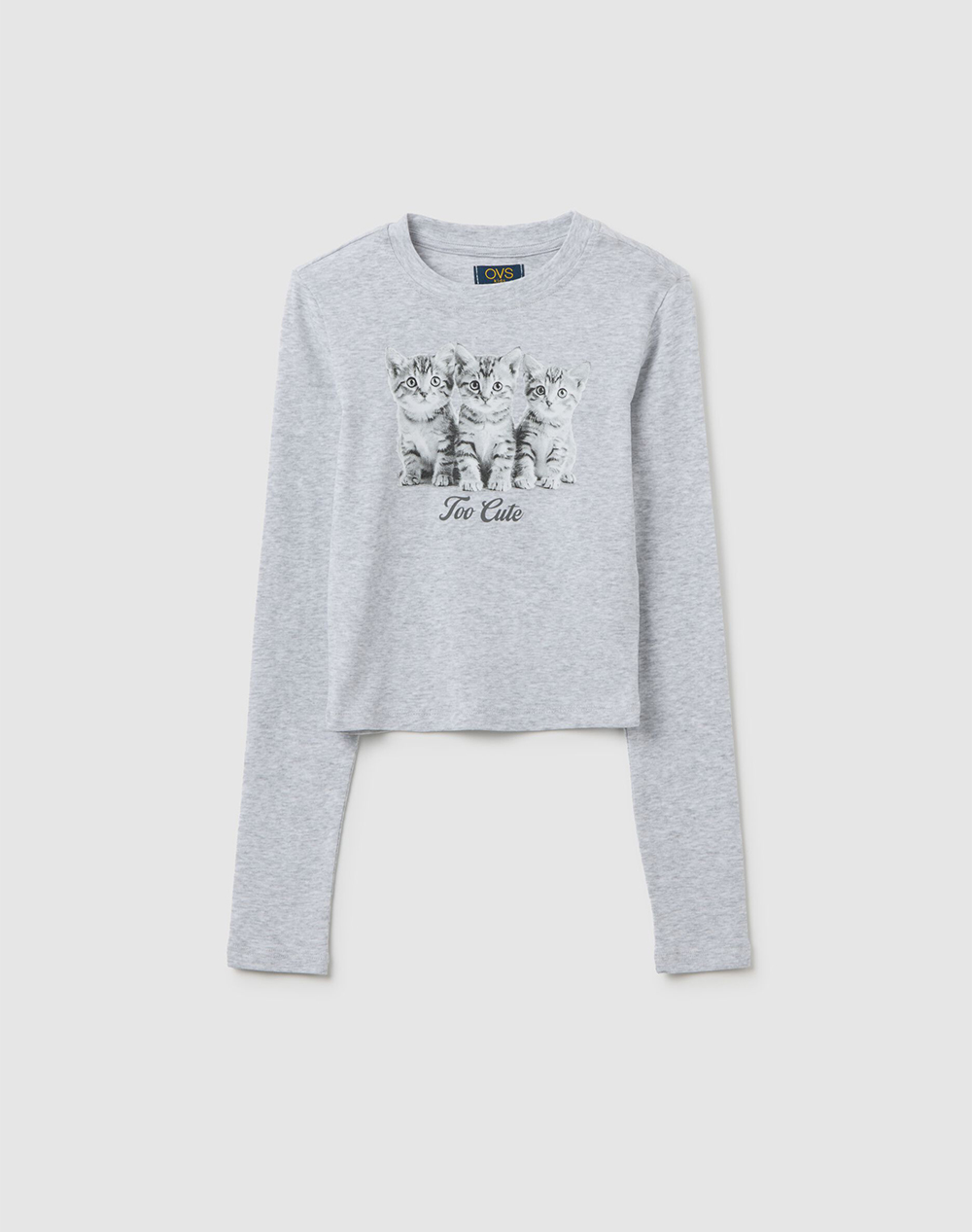 OVS T-SHIRT L/S PRINT 4/5 COL