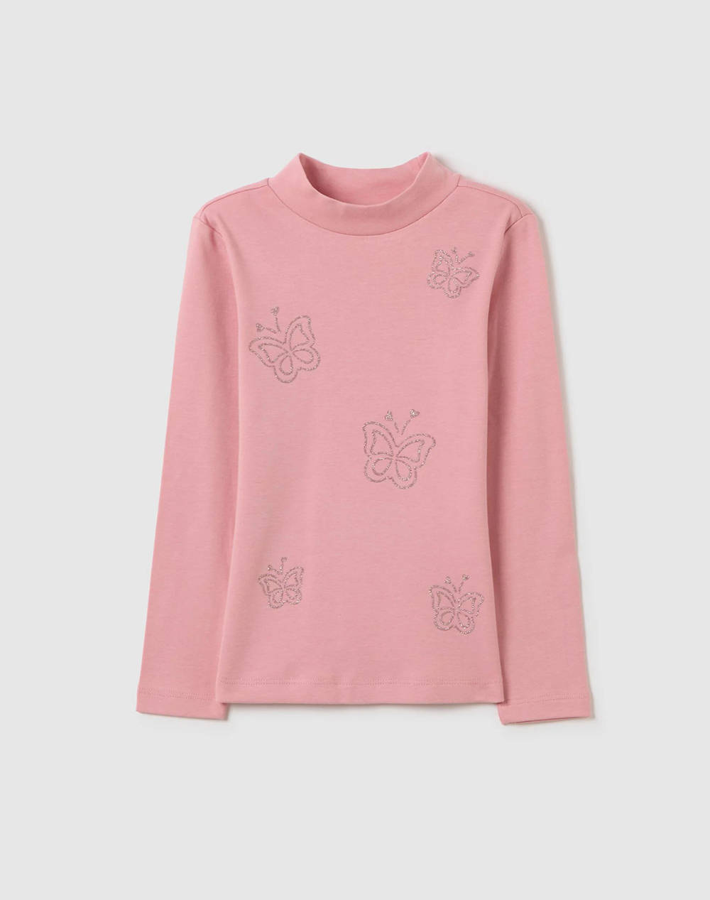 OVS MOCK NECK 1COL GLITTER