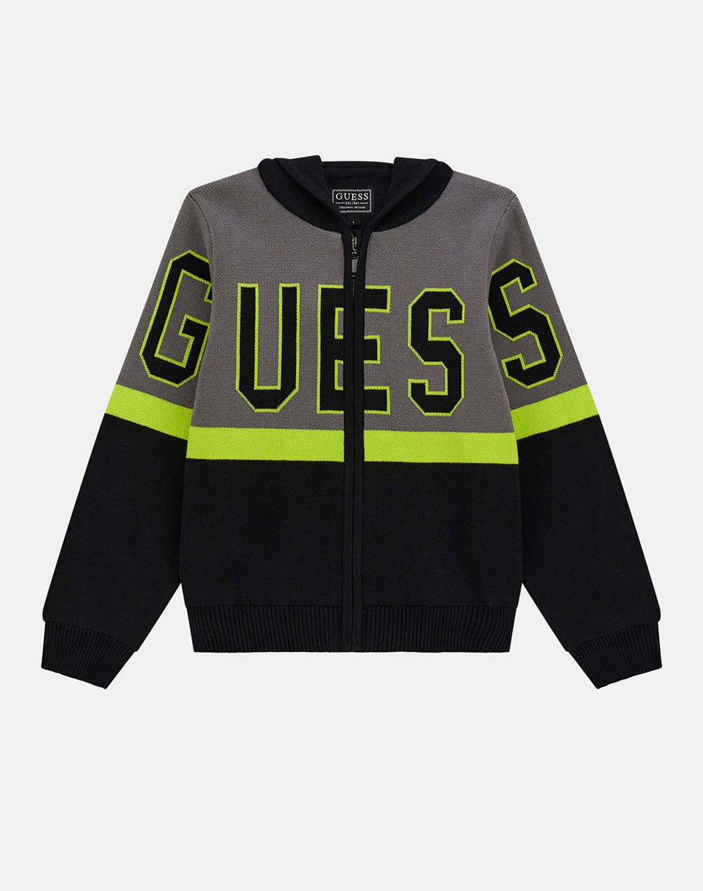 GUESS HOODED LS SWEATER W/ZIP PULOVER DE COPII BOY