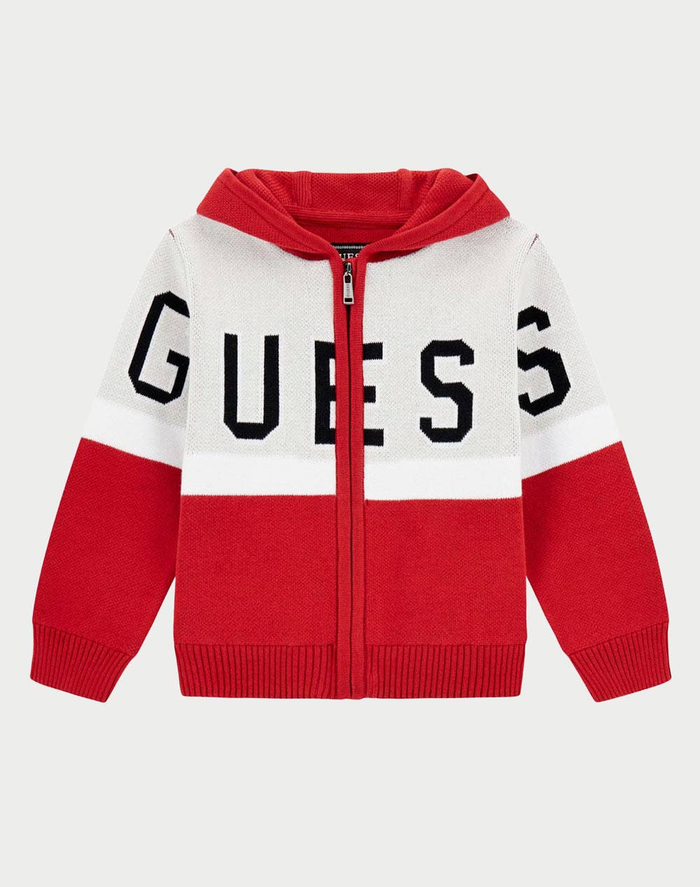 GUESS HOODED LS SWEATER W/ZIP CARDIGAN COPII BOY