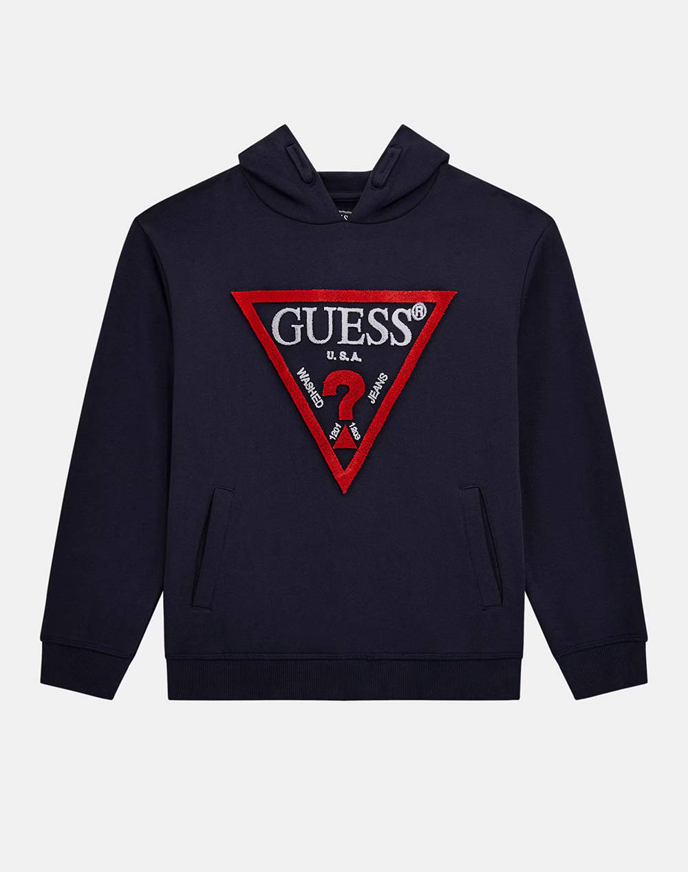 GUESS HOODED LS ACTIVE TOP - MID ORG. CO FRENCH TERRY 340 BLUZA DE COPII BOY