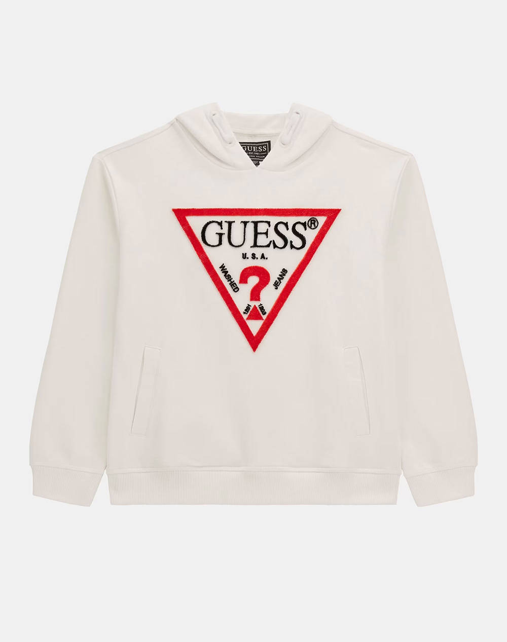GUESS HOODED LS ACTIVE TOP - MID ORG. CO FRENCH TERRY 340 BLUZA DE COPII BOY