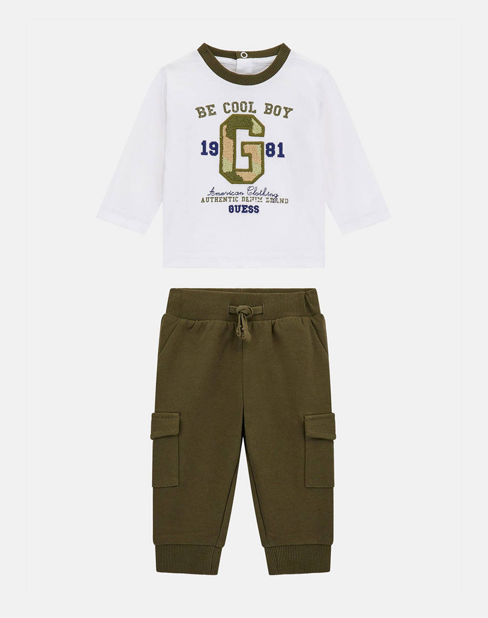 GUESS SET LS T-SHIRT + CARGO JOGGER SET DE COPII BOY