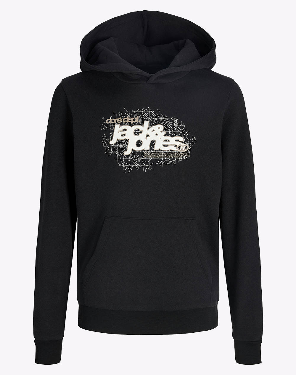 JACK&JONES JCOGRID BRANDING SWEAT HOOD JNR