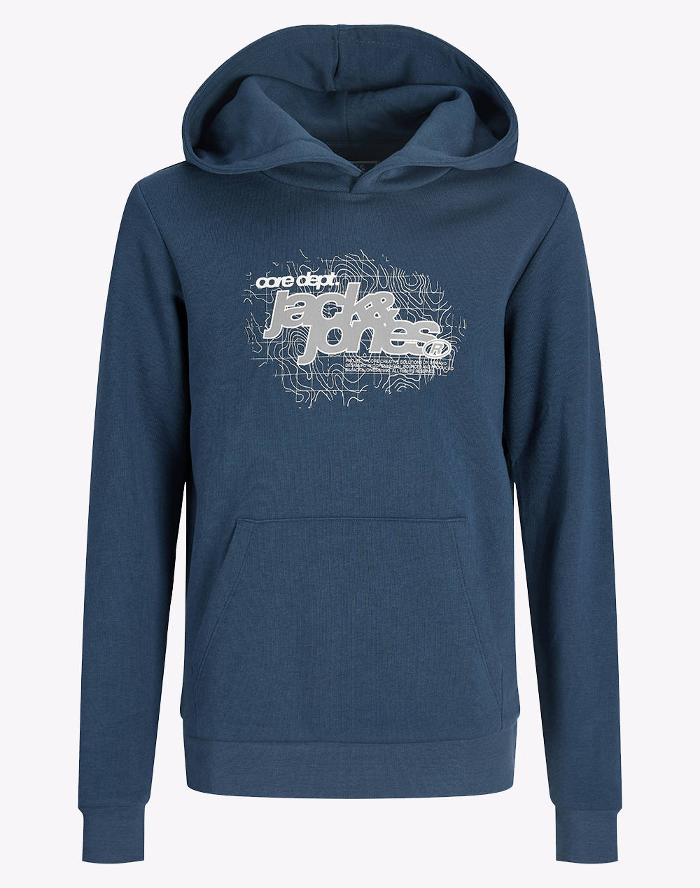 JACK&JONES JCOGRID BRANDING SWEAT HOOD JNR