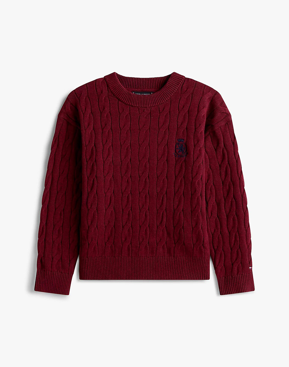 TOMMY HILFIGER COTTON CABLE CREST C-NK SWEATER