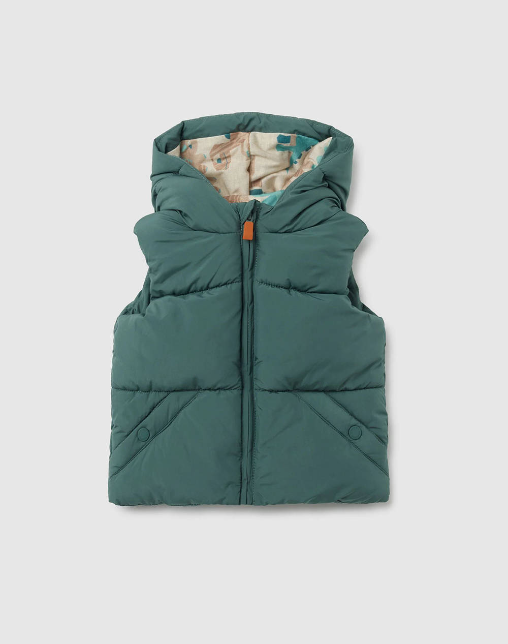 OVS PADDED VEST AOP LINING