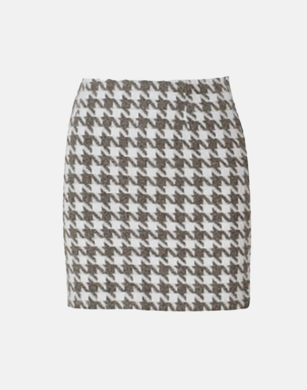 Bonsui fusta houndstooth mini de dama