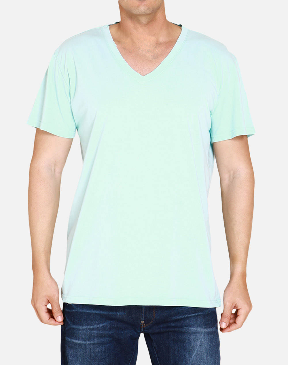 The project t-shirt cu decolteu in v