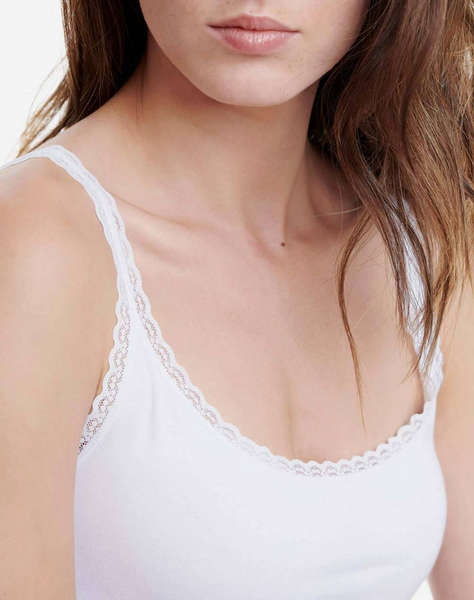 WALK DE DAMA TOP ΜΕ BRETEA CU DANTELA/BAMBOO