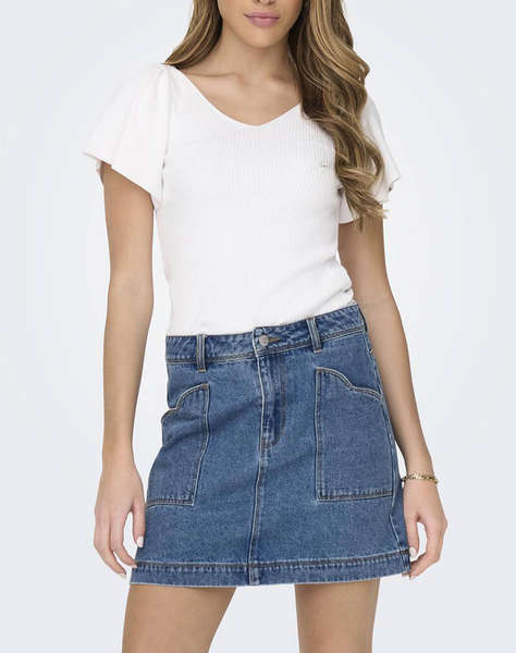 ONLY ONLLEELO S/S BACK PULLOVER KNT NOO