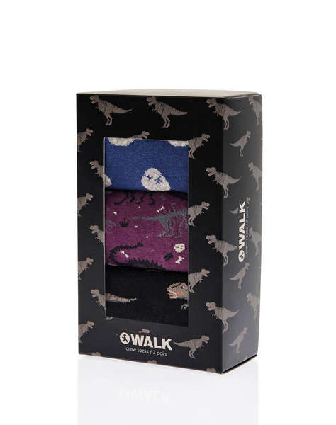 WALK UNISEX DINOS COTTON SOCKS 3-PACK