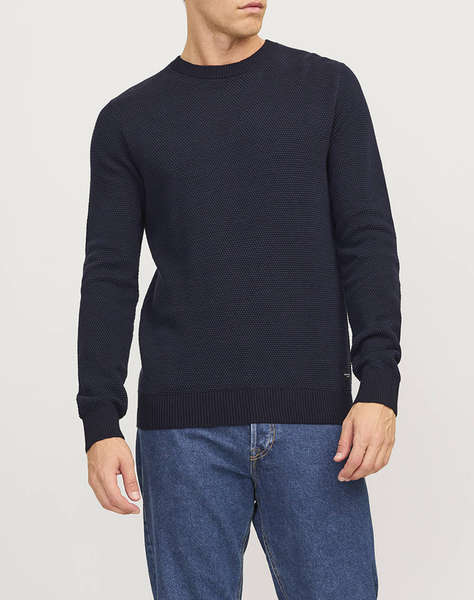JACK&JONES JJEGLOBE KNIT CREW NECK NOOS